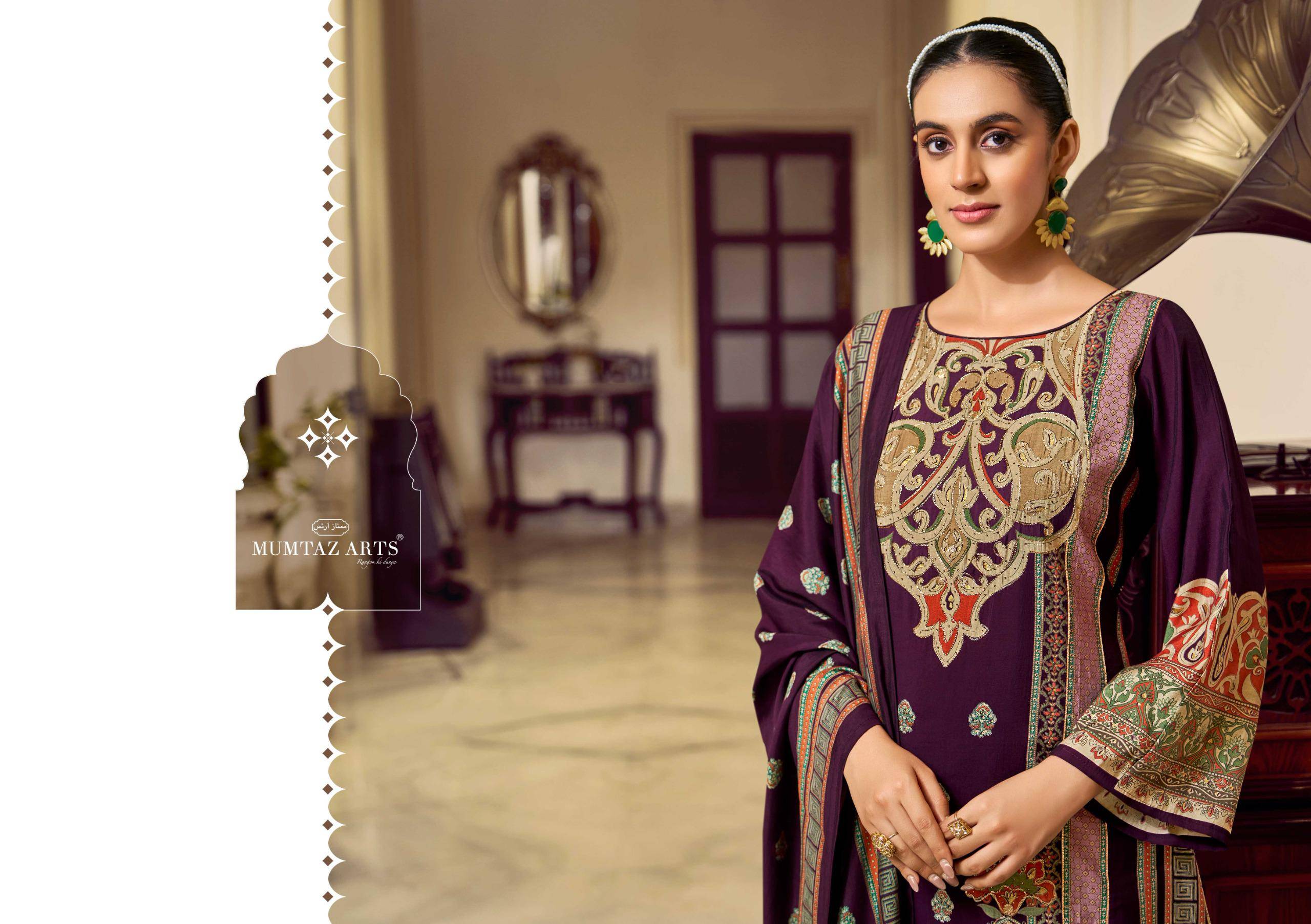 MEHR-E-GUL by MUMTAZ ARTS 1001 TO 1004 SERIES Pakistani Stylish PURE MODAL COLLECTION At Wholesale Price